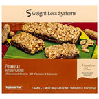 Weight Loss Systems Protein Bar - Crispy Peanut (7/Box) - High Protein and Fiber - Low Calorie - Kosher