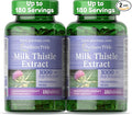 Puritan's Pride Milk Thistle Silymarin 4:1 Concentration Extract 200mg (1000 Mg Equivalent) Dietary Supplement for Liver Support, 6 Month Supply, 180 Count 2-Pack