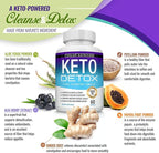 Toplux Keto Detox Pills Advanced Cleansing Extract – 1532 Mg Natural Acai Colon Cleanser Formula, Flush Toxins & Excess Waste, for Men Women, 60 Capsules, Supplement