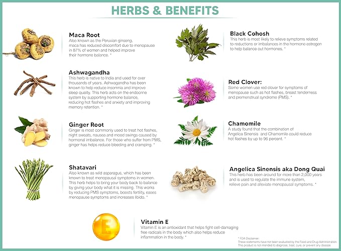 Hormone Balance for Women | Menopause and PMS Relief | Hot Flashes Menopause Relief | Vegan-Friendly