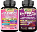 Myo-Inositol + Saffron – Hormonal Balance & Metabolic Support with D-Chiro, DIM, Berberine & Ashwagandha + 6-in-1 Saffron Blend with Lutein, Zeaxanthin, Green Tea & Glucomannan