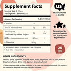 PYM Berry Mood Chews Support for Stress, Worry & Overwhelm, 60 Count | 130mg GABA, 90mg L-Theanine | Vegan, Non-GMO, Gluten-Free, No Added Sugar | All-Natural Mood Balance Supplement Made in USA