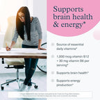 Youtheory B12B6 - Vitamin B12 & B6 - Supports Mood, Nervous System & Metabolism* - Aids Memory & Stress Management* - No Dairy, Soy or Gluten - 60 Capsules (60 Servings)*