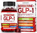 GLP-1 Gummies (GLP1 Supplement with Berberine & Ceylon Cinnanom) GLP Gummies for Support Gut Health - Delicious Peach & Raspberry Flavor - Third Party Tested, Vegan & USA Made - 60 Count