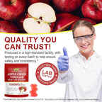 NIFEISHI Apple Cider Vinegar Gummies, (1000mg) Apple Cider Vinegar with Mother, (90Count) ACV Gummies w/Vitamin B6 & B12, Folic Acid, Vegan, Non-GMO, Gluten- & Gelatin-Free