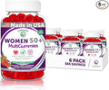 Lunakai USA Made 50 Plus Women's Multivitamin Gummies - Delicious Formula Enhanced with Essential Vitamins & Minerals for Health & Vitality - 6 Pack