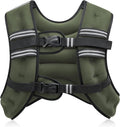 ZELUS Weighted Vest, 6lb/8lb/12lb/16lb/20lb/25lb/30lb Weight Vest with Reflective Stripe for Workout, Strength Training, Running, Fitness, Muscle Building, Weight Loss, Weightlifting