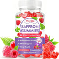 Saffron Gummies for Adults & Kids, Saffron Supplements with 88.5mg Saffron Extract, Ashwagandha, L-Theanine for Relaxation, Focus and Mood Support, Sugar Free, 60 Count