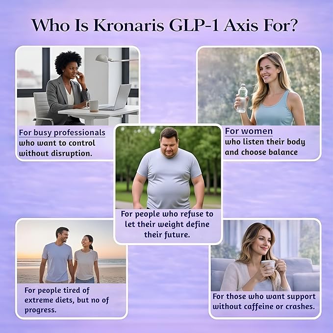 GLP-1 AXIS | Appetite Suppressant for Weight Loss & Natural GLP-1 Supplement for Weight Management, Odorless 8 in 1 Formula with Berberine & Green Tea Extract for Daily Energy Focus, Vegan, 90 Caps