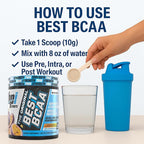 BPI Sports Best BCAA Powder - Muscle Recovery Support - Branched Chain Amino Acids | Building Blocks of Protein and Muscle - Post Workout Recovery – Hydration - Passion Fruit, 30 Servings