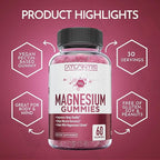 Atlantis Nutrition Magnesium Citrate Gummies – Magnesium Gummies – 90mg Magnesium (from 770mg Magnesium Citrate) | Supports Muscle Recovery, Eases Cramps, Promotes Calmness & Better Sleep | 60 Gummies