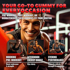 Creatine Monohydrate Gummies (5g) – Pre-Workout Energy & Muscle Growth Support for Men & Women | Strawberry Electrolyte Gummies (135 Count)
