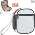 Weekly Travel Pill Organizer Pill Case for Purse with Removable 7 Day Pill Box Holder,Cute Medication Organizer Pill Container for Medicine, Vitamin, Fish Oils,Supplement (Dark Grey, Small)