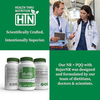Health Thru Nutrition NAD+ Activator | NR with PQQ | 300mg Nicotinamide Riboside + 20mg PQQ | Mitochondria Maximizer | Non-GMO | Pack of 60