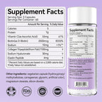 OxyEnergy Collagen Peptides Capsules for Women, 1100mg Hydrolyzed Collagen Tripeptides(Type III) Supplements with Biotin and Vitamin C, 180 Collagen Pills to Promotes Hair, Nail, Skin, 2 Months Supply
