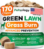 Dog Urine Neutralizer for Lawn - 170 Green Lawn Chews for Dogs - Pee Grass Burn Spot Saver Caused by Dog Urine with Probiotics & Digestive Enzymes - Advanced Gut Health Supplement, Rocks