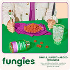 Fungies Reishi Mushroom Gummies, Delicious Apple Flavor - Mushroom Herbal Supplement Gummy for Adults Supports Immune Health, Relaxation & Healthy Aging - Calming Gummies for Sleep - 60 Servings