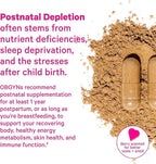 Pink Stork Postpartum Mood Support - Postnatal Hormone Balance for Women - Breastfeeding Friendly New Mom Essentials - Ashwagandha, Chamomile, & Vitamin D - Stress & Mood, 60 Capsules