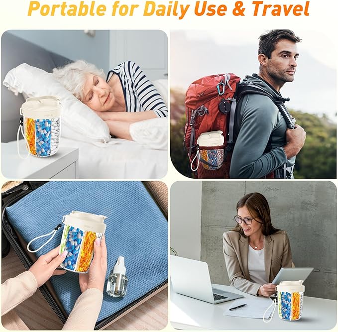 Pill Dispenser with 7 Large Compartments - Portable Pill Organizer for Travel, Anti-Mix Design & Wide Opening Design, Easy Access to Vitamin Dispenser, Includes 20 Blank Stickers (White)
