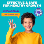 Height Growth Gummies for Kids - Growth Vitamins for Teens, Height Increase Multivitamin for Boys & Girls with Calcium Vitamin D C K2 Magnesium Zinc, Natural Height Growth Maximizer Supplement, 60 PCS