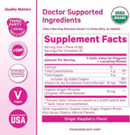 Pink Stork Morning Sickness Sweets, Organic Raspberry Ginger Candy with Vitamin B6, Support for Motion Sickness, Prenatal Heartburn - Pregnancy Must Haves - 30 Wrapped Drops