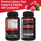 D Mannose Supplements for Women Pills - Natural D-Mannose 500mg Capsules, Cranberry DMannose Pills 1000mg Per Serving - Bladder Flush & Urinary Tract Cleanse Health Supplement - 120 Veg Capsules