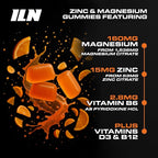 Iron Labs ZM6 Gummies – High Strength Zinc Magnesium Gummies for Men & Women (100 Count, Orange Flavor, Vegan) – Magnesium Citrate and Zinc Citrate Supplements with Vitamin B6 and D3