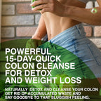 THE ENCLARE NUTRITION Colon Cleanse 15 Day Gut Cleanse Pills - Colon Cleanser for Women & Men - Psyllium Probiotic Laxatives for Constipation, Bloating Relief, Detox Cleanse Weight Loss Support (1)