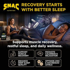SNAC ZMA-5 Mineral Supplement - Supports Muscle Function, Restful Sleep, Immune Health & Relaxation with Zinc, Vitamin B6, Magnesium & 5-HTP for Sleep, Anxiety, Calmness - 180 Veggie Capsules (2 Pack)