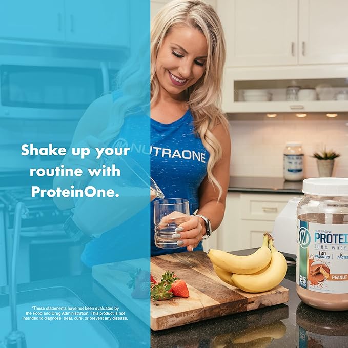 NutraOne ProteinOne Whey Protein Promote Recovery and Build Muscle with a Protein Shake Powder for Men & Women (Fruity Bites Cereal - 2 lbs.)
