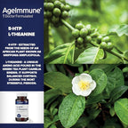 5-HTP Formula for Stress Relief and relaxation support for Teens and Adults with 5-HTP, L-Theanine, Vitamin B6, Vitamin B12, Magnesium - Doctor Formulated - Magnesium Stearate Free - 60 capsules.