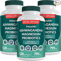 PrimeMD 5-in-1 Cortisol Supplement with Ashwagandha - Herbal Supplements with Shilajit Extract, Magnesium Glycinate, Probiotics (120 ct, Pack of 3)