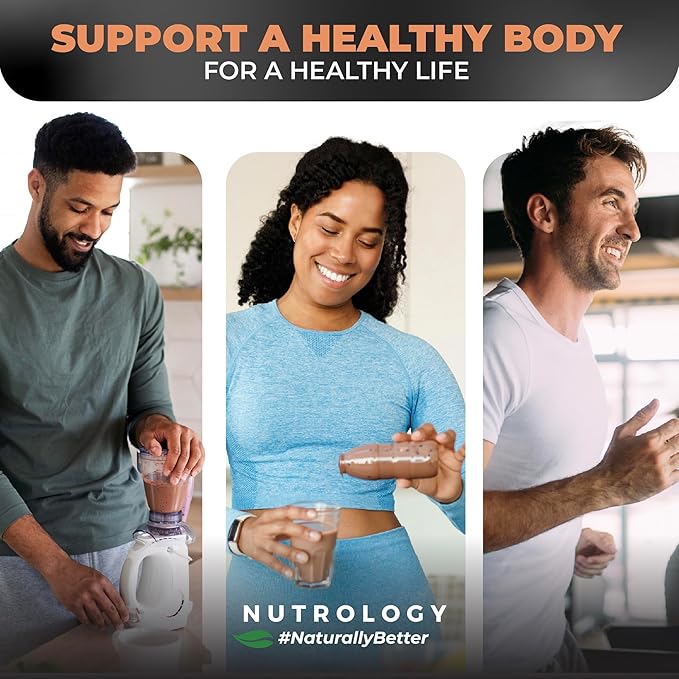 Nutrology TRIPACT Protein Powder - 7-in-1 Meal Replacement Shake with Grass Fed Whey Protein Powder, Pea, Rice, & Greens - Boost Muscle Recovery & Immunity, Creamy Chocolate Flavor, 40 Servings