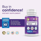 Genex Formulas 1500mg Resveratrol with BioPerine for Absorption (3 Pack) | Organic Trans-Resveratrol Capsules from Japanese Knotweed, Antioxidant Supplement for Healthy Aging