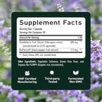 Vitex Chasteberry Supplement 600mg | Agnus Castus for Women's Hormone Balance, Menopause, Menstrual Regularity & Hormonal Acne* | Certified Gluten-Free, Vegetarian | 90 Capsules, 3-Month Supply