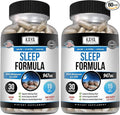 Kaya Naturals - Sleep Support Formula with Melatonin - Aid Support Vitamin Supplement - Sleep Stress and Mood Support - L-Tryptophan, Passion Flower, Ashwagandha and More (30 Count) (Pack of 2)