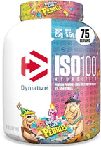 Dymatize ISO100 Whey Protein Powder Isolate, Birthday Cake, 25g of Protein, 5 Pound, 5.5g BCAAs, Less Than 120 Cal., Gluten Free, 1g Fat, 1g Sugar, 2g Carb (75 Servings)