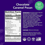 ALOHA Organic Plant Based Protein Bar MINIS | Caramel Chocolate Pecan | GLP-1 Friendly, 20 Count, 24g Bars | Vegan, Low Sugar, Gluten Free, Low Carb, Non-GMO, No Stevia, No Soy, No Sugar Alcohols
