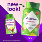 vitafusion PreNatal Gummy Vitamins, Raspberry Lemonade Flavor, Prenatal Vitamin Supplement for Women with Folate and DHA, 45 Day Supply, 90 Count
