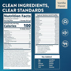 MRM Nutrition Whey Protein - Vanilla Flavored, Microfiltered Whey Protein Isolate & Concentrate, 16 Different Probiotic Strains, BCAAs, & Digestive Enzymes, Gluten Free, for Women & Men - 34 Servings