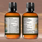 USDA Certified Virgin Organic Sesame Seed Oil Unrefined 100% Pure Natural for Skin, Body, Face, and Hair Growth Large 4oz Glass Bottle