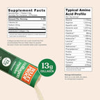Bulletproof Unflavored Grass-Fed Collagen Peptides Powder Packets with Amino Acids for Skin, Bone and Joint Support, Pasture Raised, No Added Hormones, Pack of 15