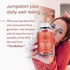 WellPath Organic Apple Cider Vinegar Gummies with The Mother - USDA Organic ACV Gummies - Ginger & Apple Cider Vinegar with Mother for Gut Health - Vegan, Non-GMO, 60 Ct