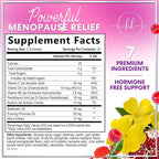 Menopause Supplements for Women - Complete Natural Mild Hot Flashes & Night Sweats Support, Multi Benefit Menopause Relief Gummy, Support for Balance & Energy, Gluten-Free & Non-GMO - 60 Gummies