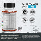 Wild Foods Kids Multivitamin Gummies – Natural Skin, Immune & Bones Support with Kids Vitamins A, C, D, E, B12, Iron & DHA – Probiotics & multivitamin for Growth – 60 Flavored Gummies