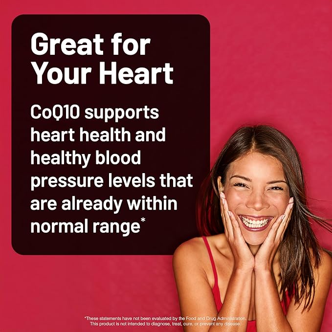 NatureWise CoQ10 200mg Softgels, High Potency Ubiquinone - Coenzyme Q10 Supplement - Antioxidant for Heart Health + Energy - Vegan, Non-GMO, Gluten-Free - 90 Count[3-Month Supply]