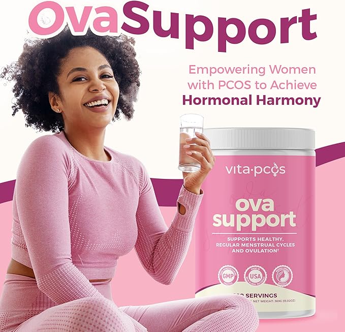 VITA-PCOS Myo-Inositol & D-Chiro Inositol Supplement for Women – 90 Day Supply Fertility Supplements for Women, PCOS Supplements, OvaSupport with 40:1 Ratio MyoInositol 2000mg & D-Chiro 50mg, 13.02oz