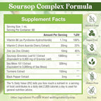 7-in-1 Soursop Graviola with Sea Moss Liquid Drops, Soursop Bitters Liquid Rich in Multivitamin for Digestive Antioxidant, Immune Boost, Cell Support & Regeneration, 2 Fl Oz