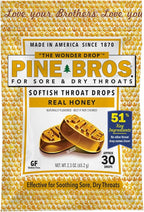 Pine Bros. Pine Bros Gummy Sore Throat Softish Drops 30 Count (Honey)