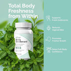 Body Deodorizing Supplement - Chlorophyll Complex Odor Eliminator Internal Deodorant Capsules for Women Men - Natural Fresh Breath Skin Health Feminine Care Odor Control & Deodorizer Pills